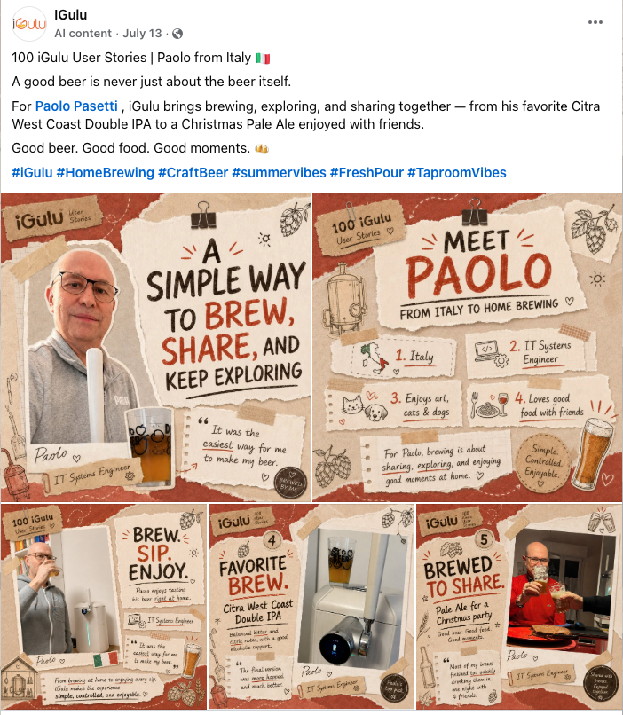 Paolo Facebook user story post
