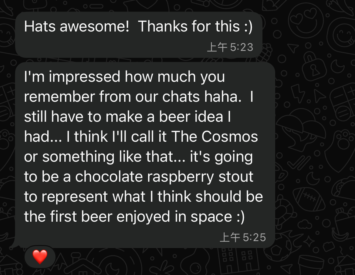 User feedback about remembering previous conversations