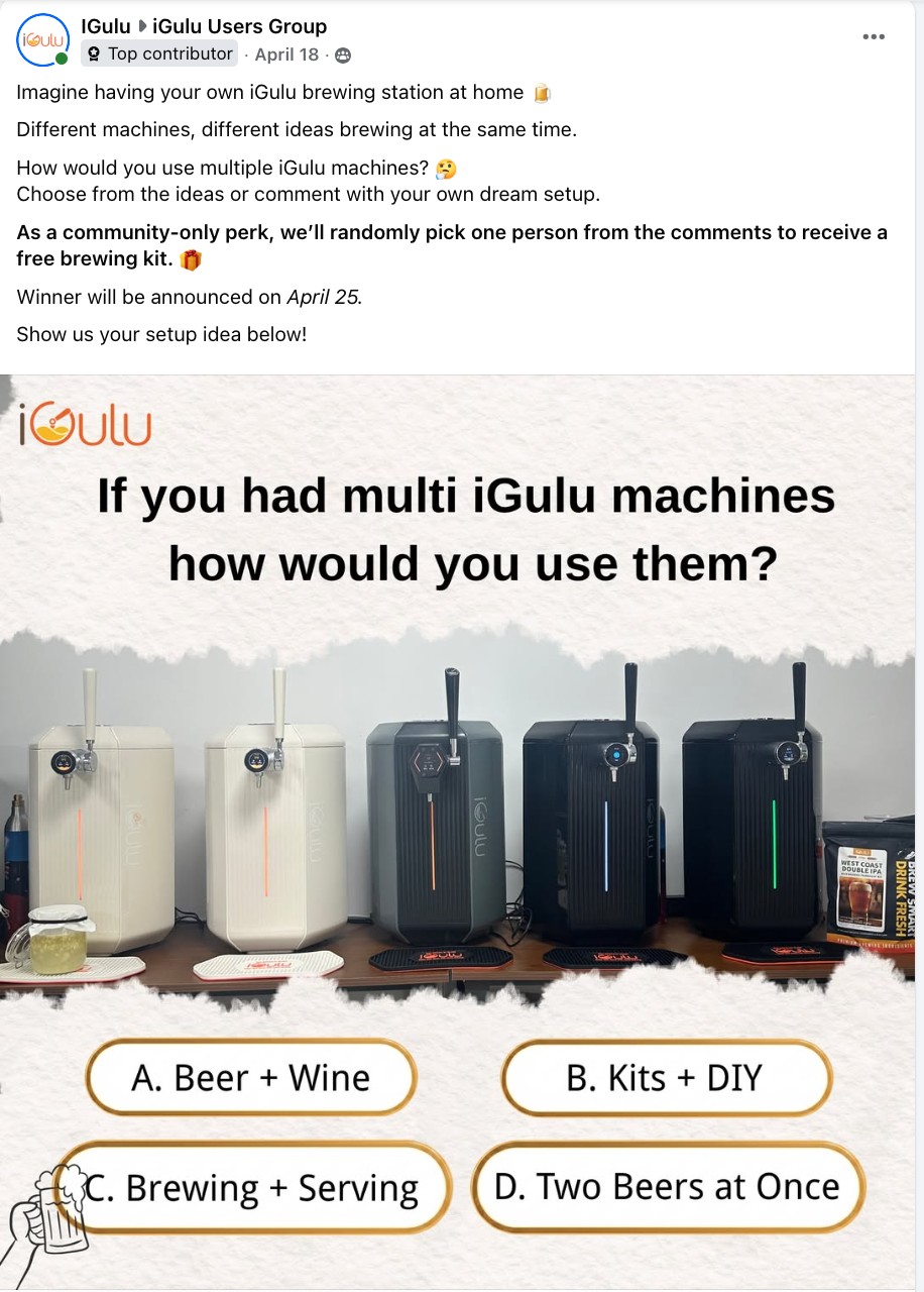 Multi-machine community poll