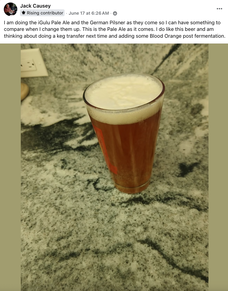 Jack Causey Pale Ale tasting